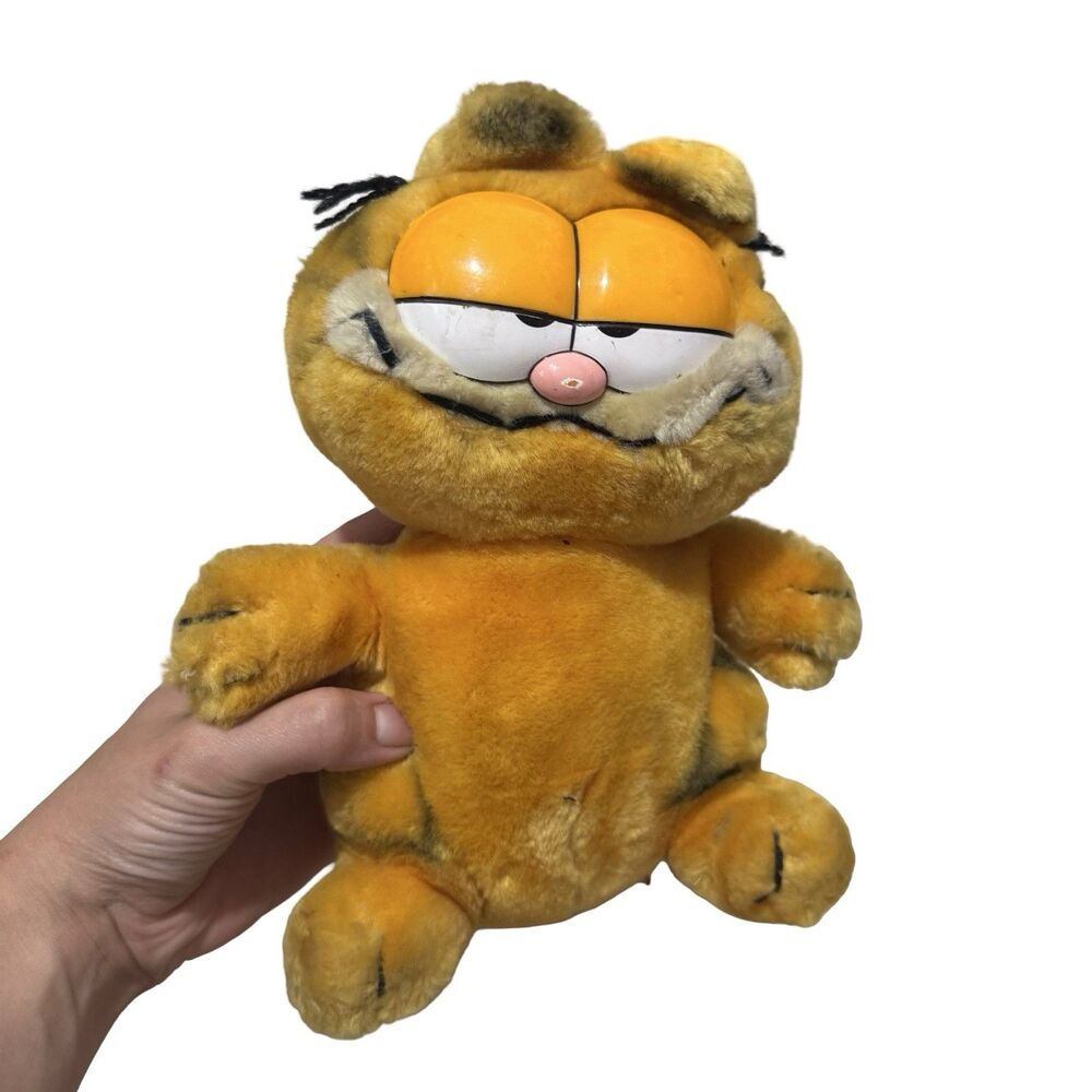 Vintage 80s Garfield Plush Stuffed Animal Cat‎ Jim Davis Toy Small Dakin